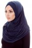 Mia - Marineblauw Al Amira One-Piece Hijab - Ecardin