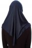 Mia - Marineblauw Al Amira One-Piece Hijab - Ecardin