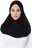 Mia - Svart Al Amira One-Piece Hijab - Ecardin