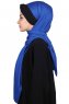 Mikaela - Blauw & Zwart Katoenen Praktisch Hijab