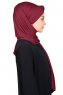 Mikaela - Bordeaux & Marineblauw Katoenen Praktisch Hijab