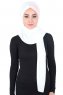Mikaela - Creme & Oudroze Katoenen Praktisch Hijab