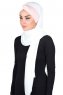 Mikaela - Creme & Oudroze Katoenen Praktisch Hijab