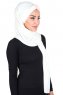 Mikaela - Creme & Oudroze Katoenen Praktisch Hijab