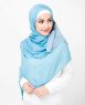 Misty - Ljusblå Mönstrad Hijab - Silk Route ayisah.com 5A317a