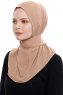 Narin - Gold Praktisch One Piece Crepe Hijab