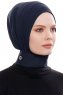 Narin - Marineblauw Praktisch One Piece Crepe Hijab