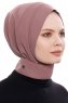 Narin - Rose Pink Praktisch One Piece Crepe Hijab