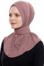 Narin - Rose Pink Praktisch One Piece Crepe Hijab