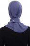 Narin - Royal Blue Praktisch One Piece Crepe Hijab