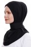 Narin - Zwart Praktisch One Piece Crepe Hijab