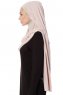 Naz - Oudroze & Licht Taupe Praktisch One Piece Hijab - Ecardin