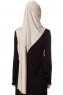 Naz - Licht Taupe & Licht Beige Praktisch One Piece Hijab - Ecardin
