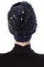 Nurten - Marineblauw Turban