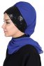 Olga - Blauw & Zwart Praktisch Hijab