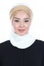 Olga - Creme & Goud Praktisch Hijab