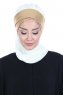 Olga - Creme & Goud Praktisch Hijab