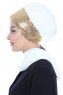 Olga - Creme & Goud Praktisch Hijab