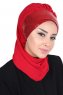 Olga - Rood & Rood Praktisch Hijab