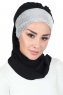Olga - Zwart & Zilver Praktisch Hijab