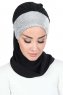 Olga - Zwart & Zilver Praktisch Hijab