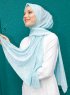 Pariza - Licht Groen Gevormde Hijab