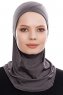Pinar - Anthracite Sport Hijab - Ecardin