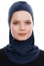 Pinar - Marineblauw Sport Hijab - Ecardin