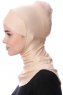 Safiye - Beige Ninja Onderkapje - Ecardin