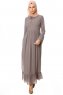 Samiya - Grijs Chiffon Jurk - Burun