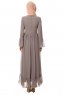 Samiya - Grijs Chiffon Jurk - Burun
