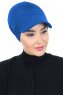 Sandra - Blauw Katoen Turban - Ayse Turban