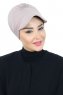 Sandra - Taupe Katoen Turban - Ayse Turban