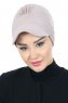 Sandra - Taupe Katoen Turban - Ayse Turban