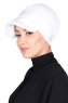 Sandra - Wit Katoen Turban - Ayse Turban