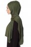 Seda - Khaki Jersey Hijab - Ecardin