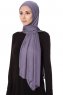 Seda - Purper Jersey Hijab - Ecardin