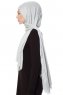 Seda - Lichtgrijs Jersey Hijab - Ecardin
