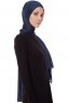 Seda - Marineblauw Jersey Hijab - Ecardin