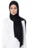 Seda - Zwart Jersey Hijab - Ecardin