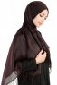 Selin Mörkbrun Pashmina Hijab Sjal Özsoy 160209-4