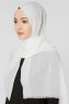 Selma Offwhite Enfärgad Hijab Sjal Gülsoy 300211b