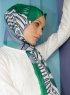 Yumna - Donkergroen Gevormde Hijab