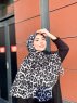 Soda - Zwart Gedessineerde Katoen Hijab - Mirach