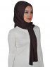 Sofia - Bruin Katoenen Praktisch Hijab