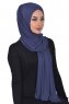 Sofia - Marineblauw Katoenen Praktisch Hijab