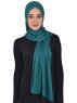 Sofia - Donkergroen Katoenen Praktisch Hijab