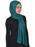 Sofia - Donkergroen Katoenen Praktisch Hijab