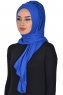 Tamara - Blauw Katoenen Praktisch Hijab