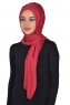 Tamara - Bordeaux Katoenen Praktisch Hijab